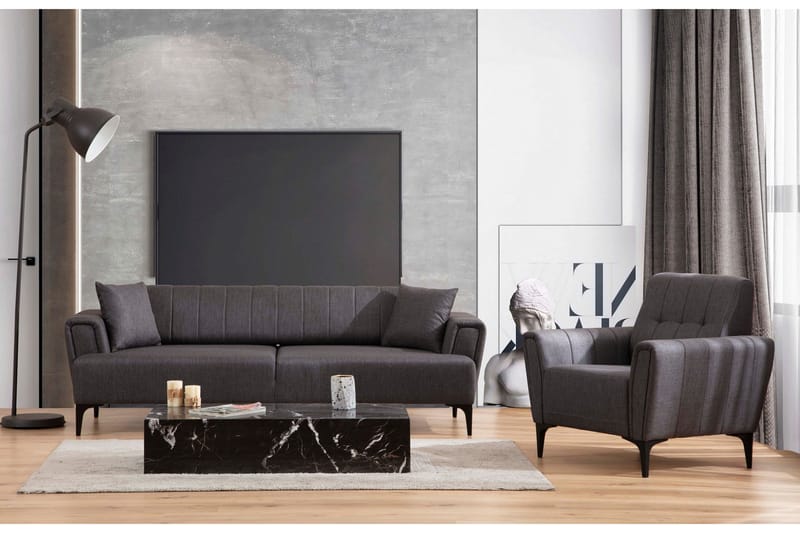 Nojatuoli Hamlets - Tummanharmaa - Huonekalut - Tuoli & nojatuoli - Nojatuoli & lepotuoli