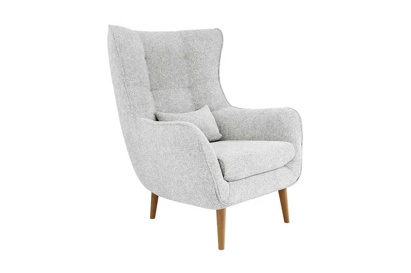 Nojatuoli - Harmaa - Huonekalut - Tuoli & nojatuoli - Nojatuoli & lepotuoli - Samettinojatuoli