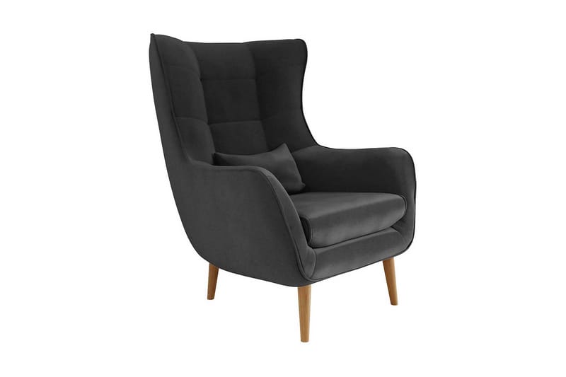 Nojatuoli - Harmaa - Huonekalut - Tuoli & nojatuoli - Nojatuoli & lepotuoli - Samettinojatuoli