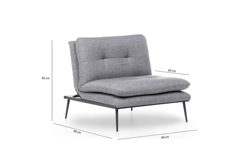 Nojatuoli Hervedeiro - Harmaa - Huonekalut - Tuoli & nojatuoli - Nojatuoli & lepotuoli