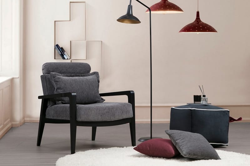 Nojatuoli Hervedeiro - Harmaa - Huonekalut - Tuoli & nojatuoli - Nojatuoli & lepotuoli