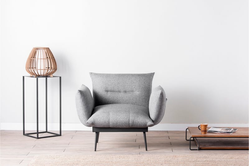 Nojatuoli Hervedeiro - Harmaa - Huonekalut - Tuoli & nojatuoli - Nojatuoli & lepotuoli