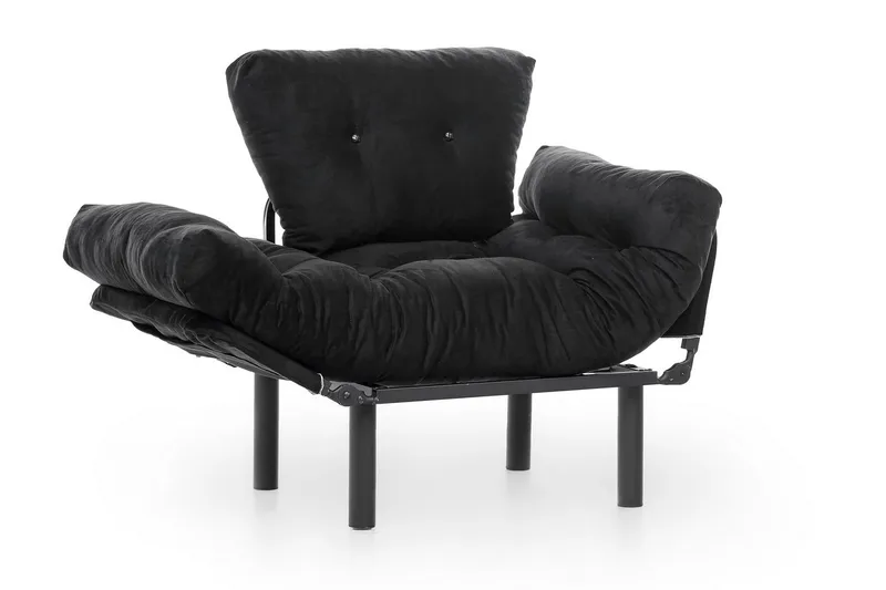 Nojatuoli Hervedeiro - Musta - Huonekalut - Tuoli & nojatuoli - Nojatuoli & lepotuoli
