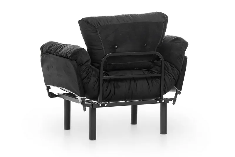 Nojatuoli Hervedeiro - Musta - Huonekalut - Tuoli & nojatuoli - Nojatuoli & lepotuoli