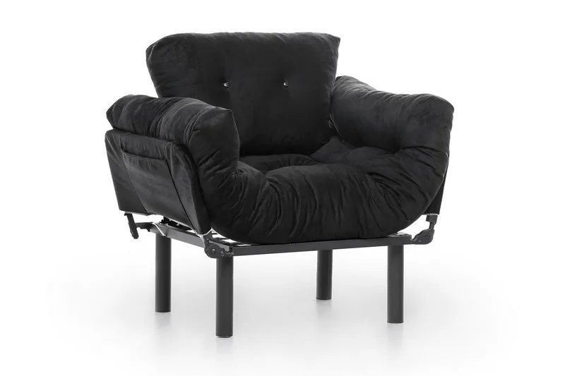 Nojatuoli Hervedeiro - Musta - Huonekalut - Tuoli & nojatuoli - Nojatuoli & lepotuoli