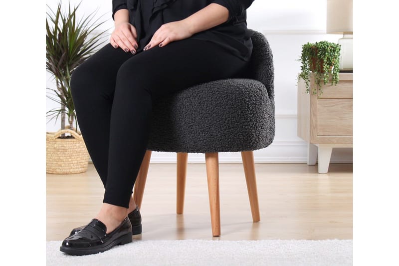 Nojatuoli Hutchinson 48 cm - Tummanharmaa - Huonekalut - Tuoli & nojatuoli - Nojatuoli & lepotuoli