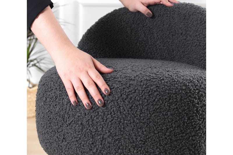 Nojatuoli Hutchinson 48 cm - Tummanharmaa - Huonekalut - Tuoli & nojatuoli - Nojatuoli & lepotuoli