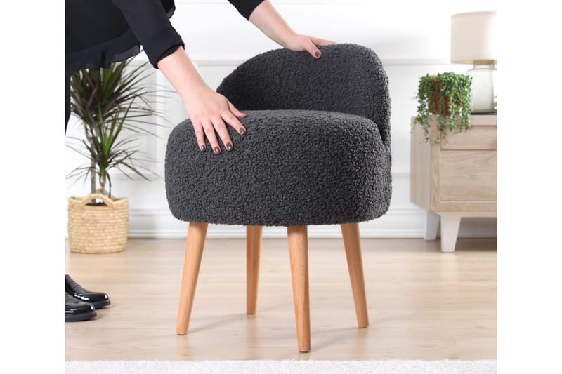 Nojatuoli Hutchinson 48 cm - Tummanharmaa - Huonekalut - Tuoli & nojatuoli - Nojatuoli & lepotuoli