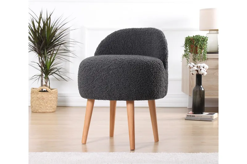 Nojatuoli Hutchinson 48 cm - Tummanharmaa - Huonekalut - Tuoli & nojatuoli - Nojatuoli & lepotuoli