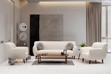 Nojatuoli Kellett - Beige - Huonekalut - Tuoli & nojatuoli - Nojatuoli & lepotuoli
