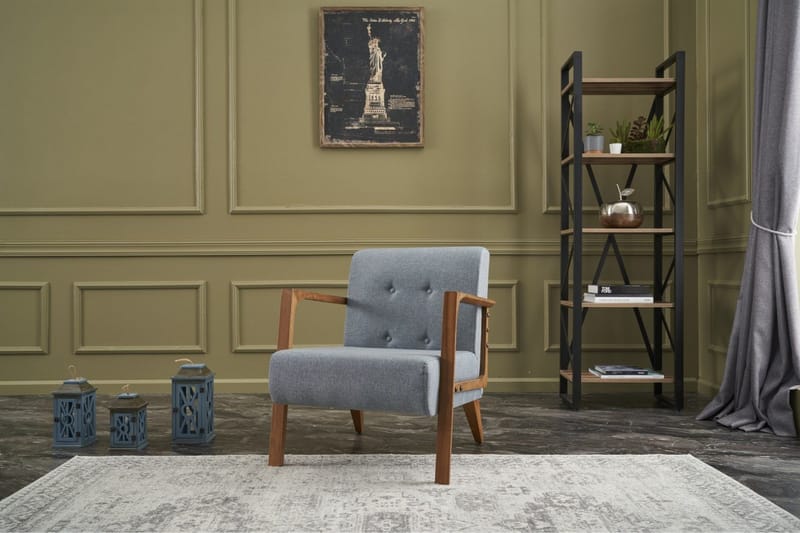 Nojatuoli Kemiri - Vaaleansininen - Huonekalut - Tuoli & nojatuoli - Nojatuoli & lepotuoli