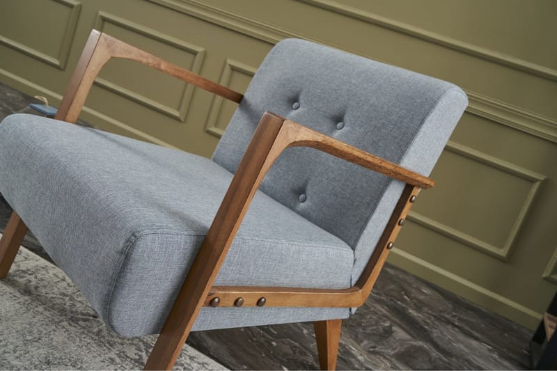 Nojatuoli Kemiri - Vaaleansininen - Huonekalut - Tuoli & nojatuoli - Nojatuoli & lepotuoli