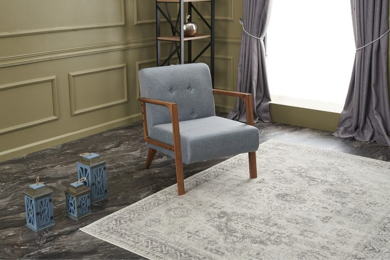 Nojatuoli Kemiri - Vaaleansininen - Huonekalut - Tuoli & nojatuoli - Nojatuoli & lepotuoli