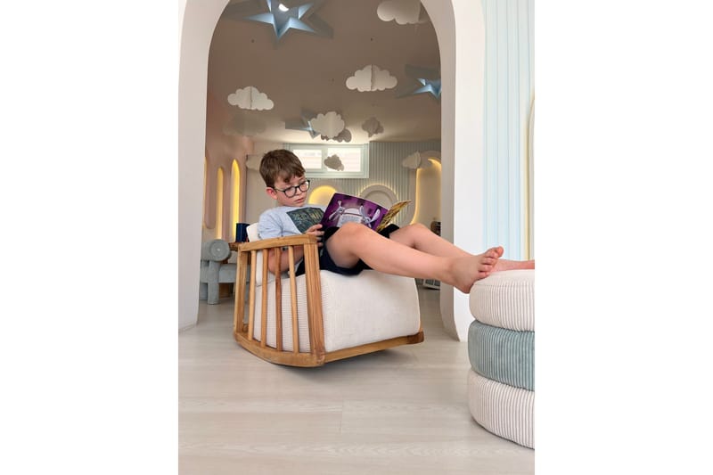 Nojatuoli Kidi - Valkoinen - Huonekalut - Tuoli & nojatuoli - Nojatuoli & lepotuoli