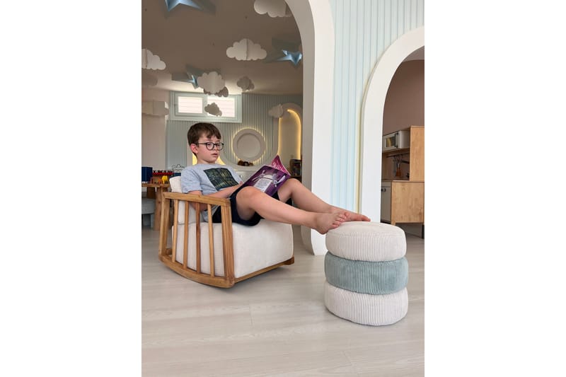 Nojatuoli Kidi - Valkoinen - Huonekalut - Tuoli & nojatuoli - Nojatuoli & lepotuoli