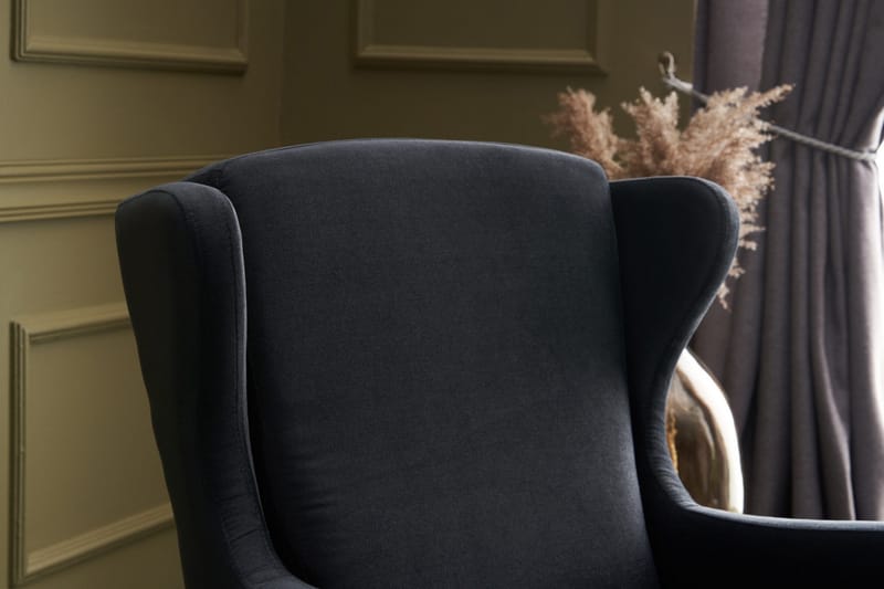 Nojatuoli Kiola - Sametti/Antrasiitti/Luonnonvär - Huonekalut - Tuoli & nojatuoli - Nojatuoli & lepotuoli - Samettinojatuoli