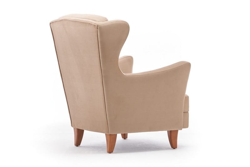 Nojatuoli Kiola - Sametti/Kermanvalk/Luonnonväri - Huonekalut - Tuoli & nojatuoli - Nojatuoli & lepotuoli - Samettinojatuoli