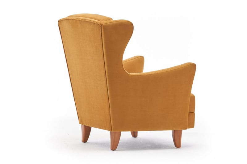 Nojatuoli Kiola - Sametti/Kulta/Luonnonväri - Huonekalut - Tuoli & nojatuoli - Nojatuoli & lepotuoli - Samettinojatuoli