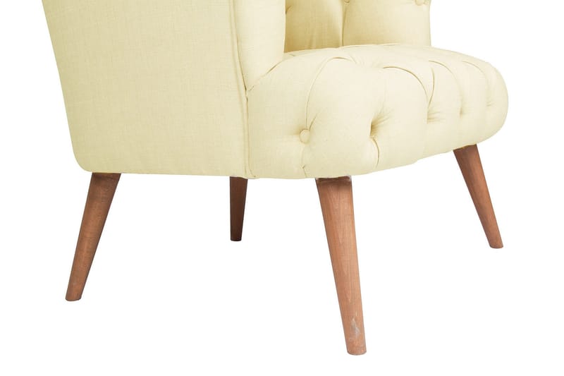 Nojatuoli Kiroli - Kermanvalkoinen/Luonnonväri - Huonekalut - Tuoli & nojatuoli - Nojatuoli & lepotuoli