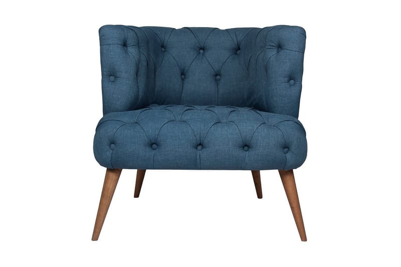 Nojatuoli Kiroli - Tummansininen/Luonnonväri - Huonekalut - Tuoli & nojatuoli - Nojatuoli & lepotuoli