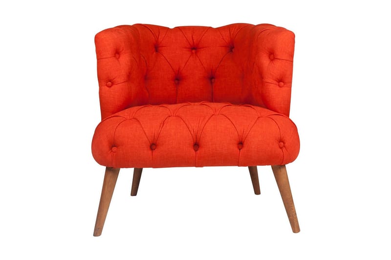 Nojatuoli Kiroli - Punainen/Luonnonväri - Huonekalut - Tuoli & nojatuoli - Nojatuoli & lepotuoli