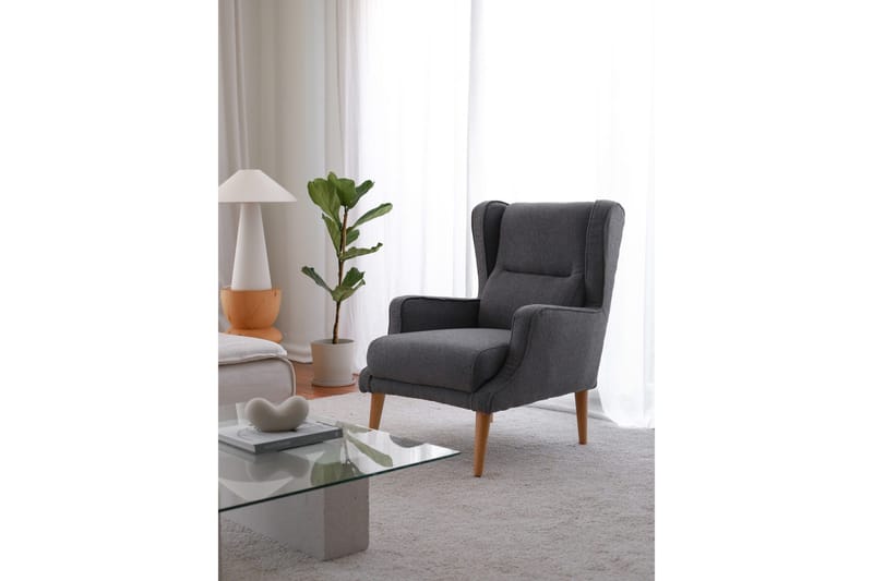 Nojatuoli Klam - Harmaa - Huonekalut - Tuoli & nojatuoli - Nojatuoli & lepotuoli