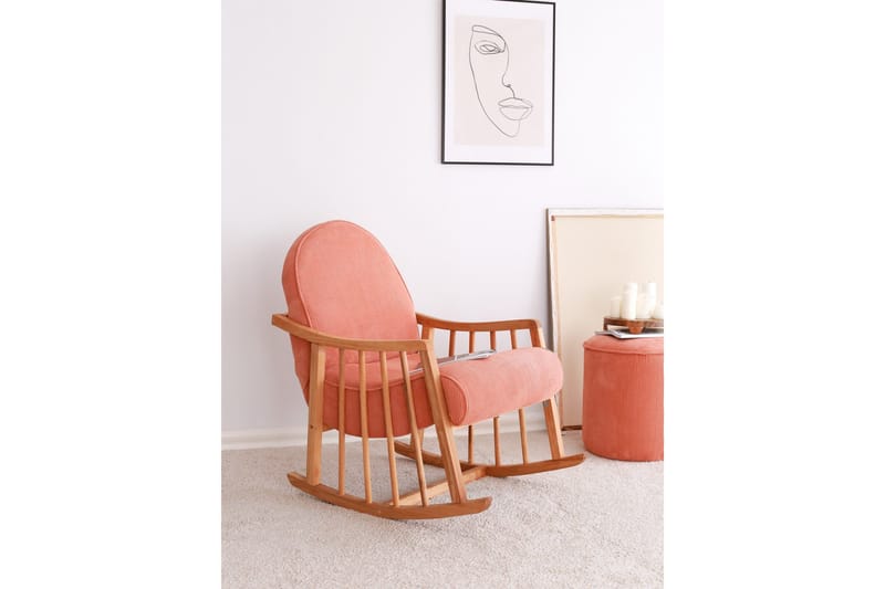 Nojatuoli Klea - Koralli - Huonekalut - Tuoli & nojatuoli - Pyörivät tuolit & keinutuoli