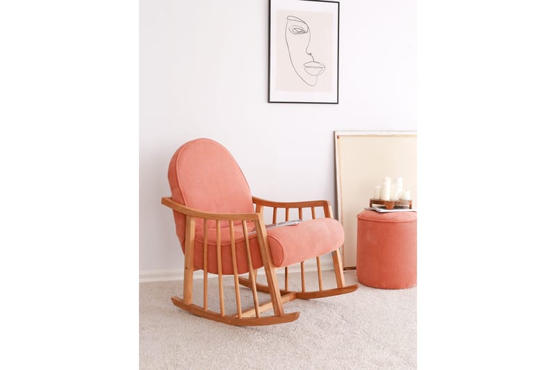 Nojatuoli Klea - Koralli - Huonekalut - Tuoli & nojatuoli - Pyörivät tuolit & keinutuoli