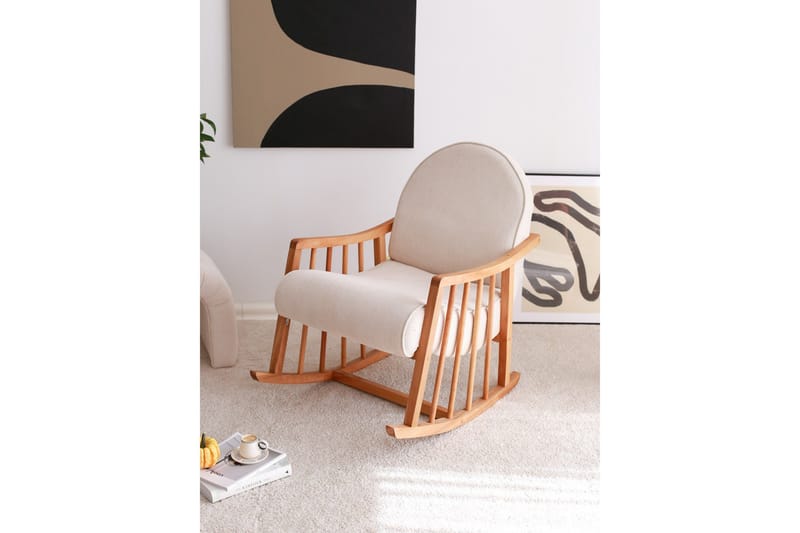 Nojatuoli Klea - Valkoinen - Huonekalut - Tuoli & nojatuoli - Pyörivät tuolit & keinutuoli