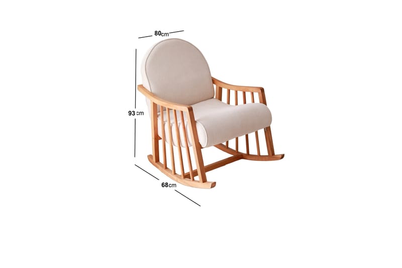 Nojatuoli Klea - Valkoinen - Huonekalut - Tuoli & nojatuoli - Pyörivät tuolit & keinutuoli