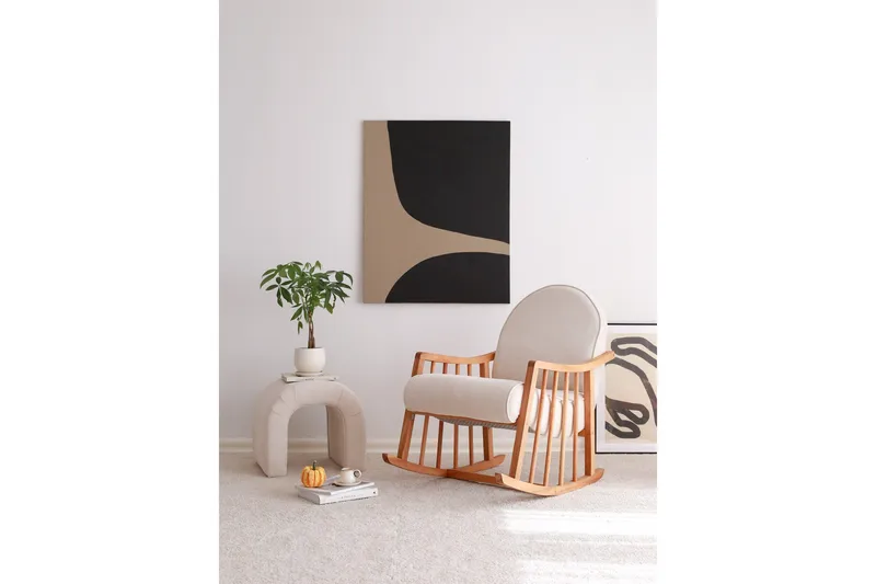 Nojatuoli Klea - Valkoinen - Huonekalut - Tuoli & nojatuoli - Pyörivät tuolit & keinutuoli