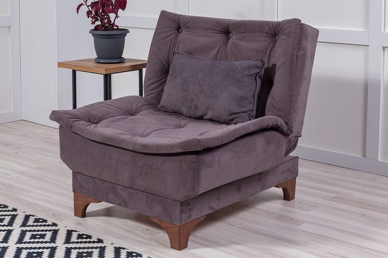 Nojatuoli Kolade käsinojilla - Harmaa - Huonekalut - Tuoli & nojatuoli - Nojatuoli & lepotuoli