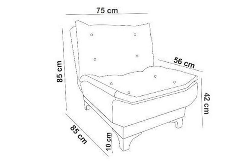 Nojatuoli Kolade käsinojilla - Harmaa - Huonekalut - Tuoli & nojatuoli - Nojatuoli & lepotuoli