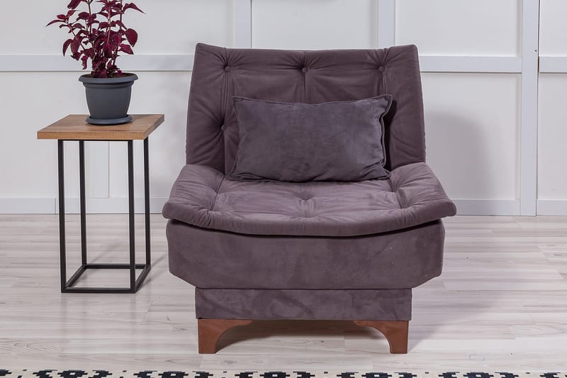 Nojatuoli Kolade käsinojilla - Harmaa - Huonekalut - Tuoli & nojatuoli - Nojatuoli & lepotuoli