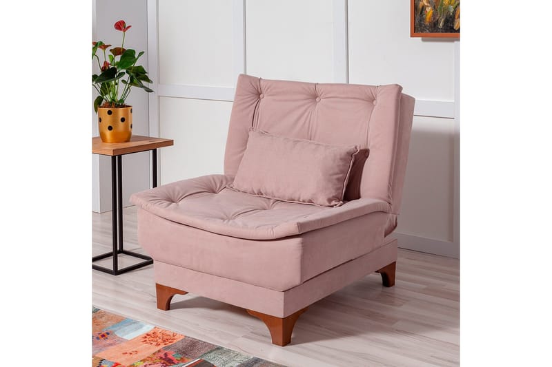 Nojatuoli Kolade käsinojilla - Ruskea - Huonekalut - Tuoli & nojatuoli - Nojatuoli & lepotuoli