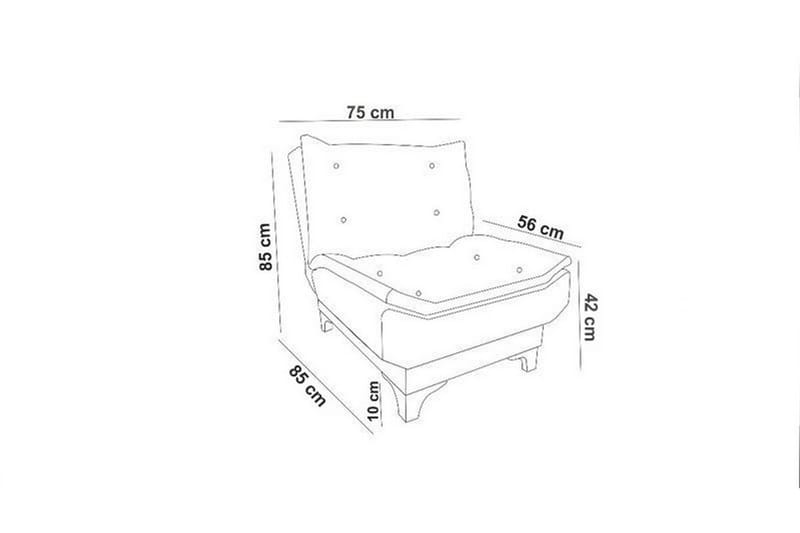 Nojatuoli Kolade käsinojilla - Sininen - Huonekalut - Tuoli & nojatuoli - Nojatuoli & lepotuoli