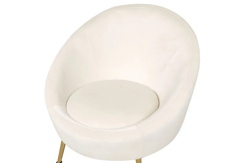 Nojatuoli Langa - Valkoinen, kulta - Huonekalut - Tuoli & nojatuoli - Nojatuoli & lepotuoli - Klubituolit