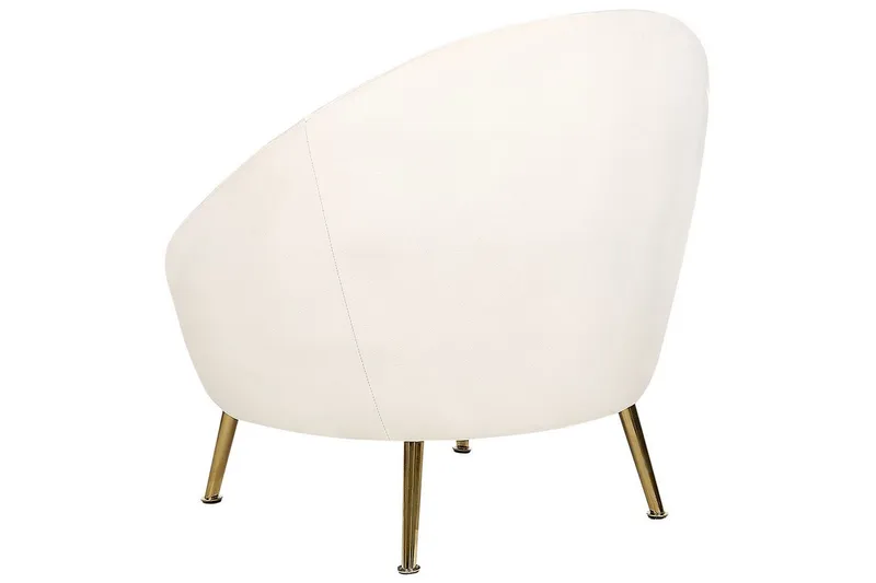 Nojatuoli Langa - Valkoinen, kulta - Huonekalut - Tuoli & nojatuoli - Nojatuoli & lepotuoli - Klubituolit