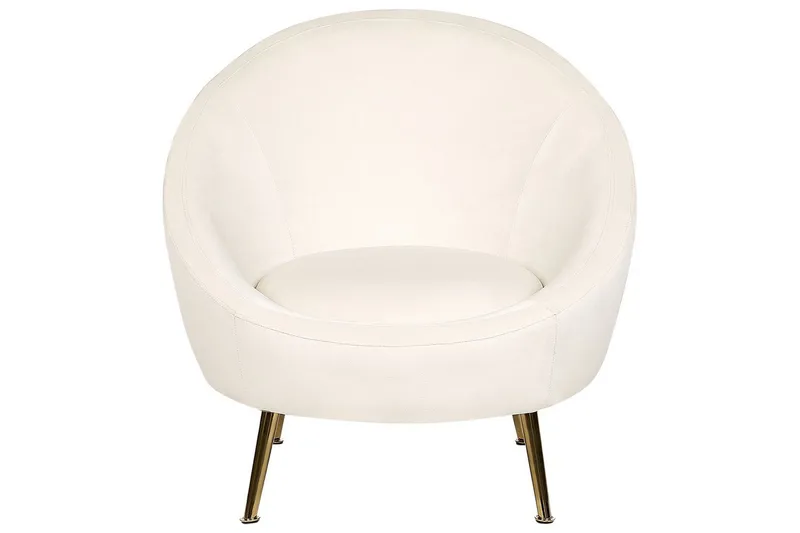 Nojatuoli Langa - Valkoinen, kulta - Huonekalut - Tuoli & nojatuoli - Nojatuoli & lepotuoli - Klubituolit