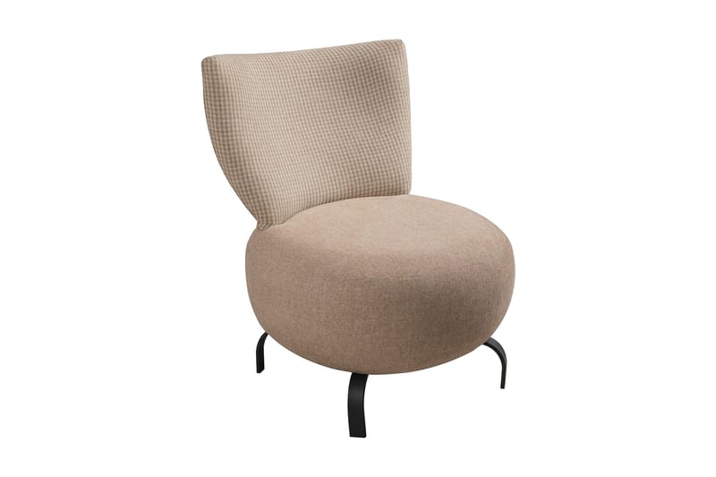 Nojatuoli Larroque - Kermanvalkoinen/Luonnonväri - Huonekalut - Tuoli & nojatuoli - Nojatuoli & lepotuoli