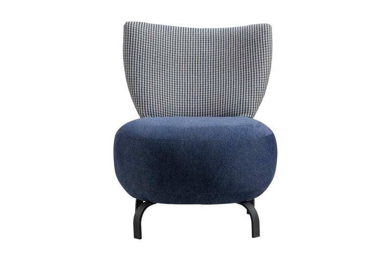 Nojatuoli Larroque - Tummansininen/Luonnonväri - Huonekalut - Tuoli & nojatuoli - Nojatuoli & lepotuoli