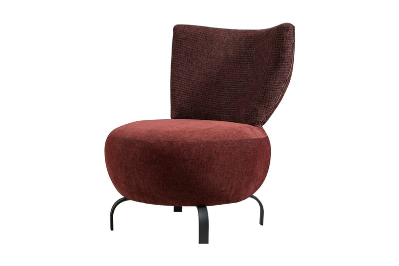 Nojatuoli Larroque - Punainen/Luonnonväri - Huonekalut - Tuoli & nojatuoli - Nojatuoli & lepotuoli