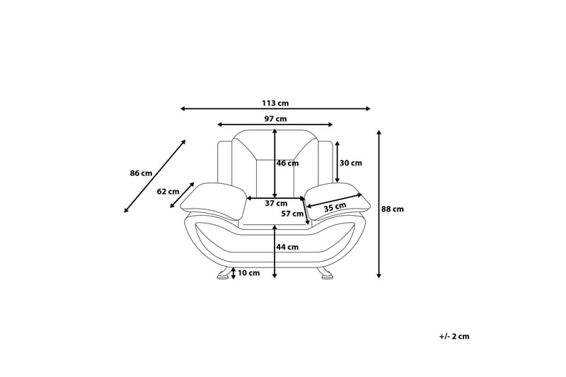 Nojatuoli Leira - Valkoinen - Huonekalut - Tuoli & nojatuoli - Nojatuoli & lepotuoli