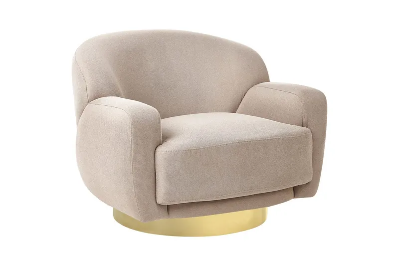 Nojatuoli Lejre Tummabeige/Kulta, Tummabeige/Kulta