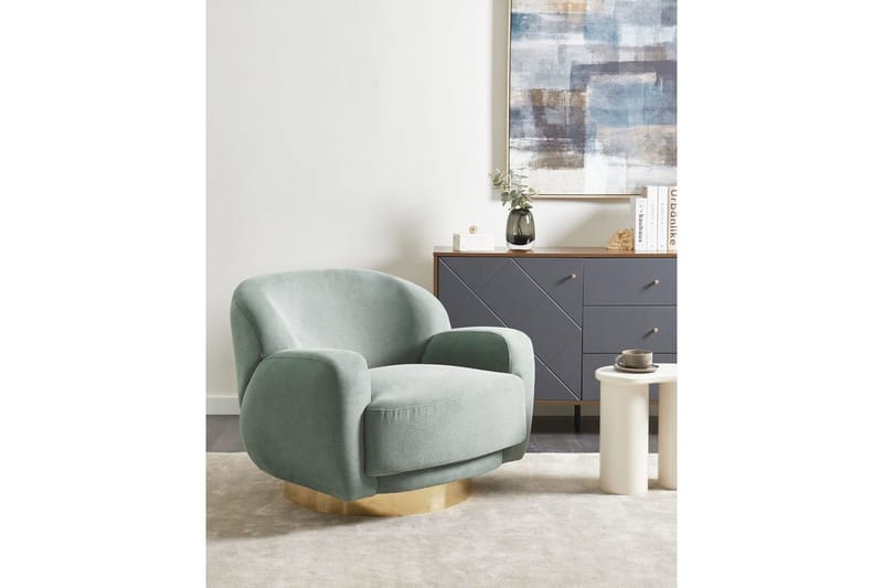 Nojatuoli Lejre Vihreä/kulta - Vihreä/kulta - Huonekalut - Tuoli & nojatuoli - Nojatuoli & lepotuoli - Klubituolit