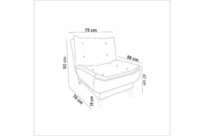 Nojatuoli Longburn - Kerma - Huonekalut - Tuoli & nojatuoli - Nojatuoli & lepotuoli