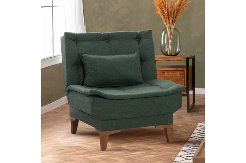 Nojatuoli Longburn - Vihreä - Huonekalut - Tuoli & nojatuoli - Nojatuoli & lepotuoli