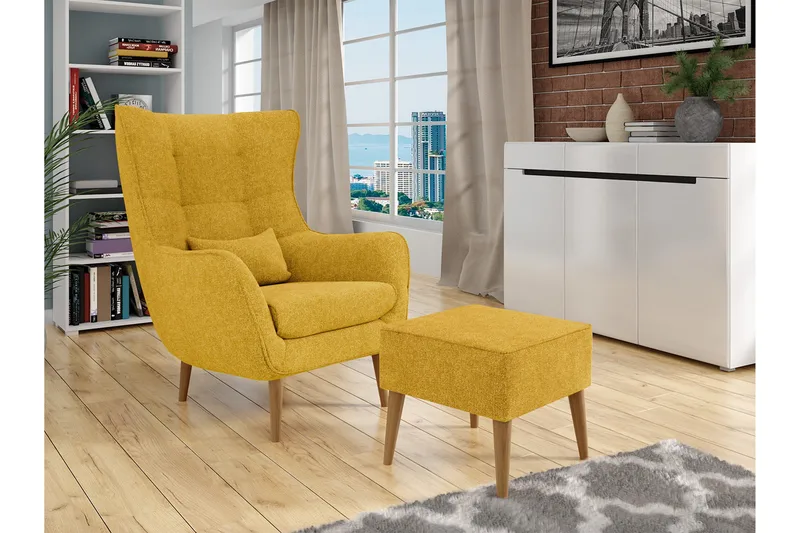 Nojatuoli LORD jalkarahilla - Huonekalut - Tuoli & nojatuoli - Nojatuoli & lepotuoli