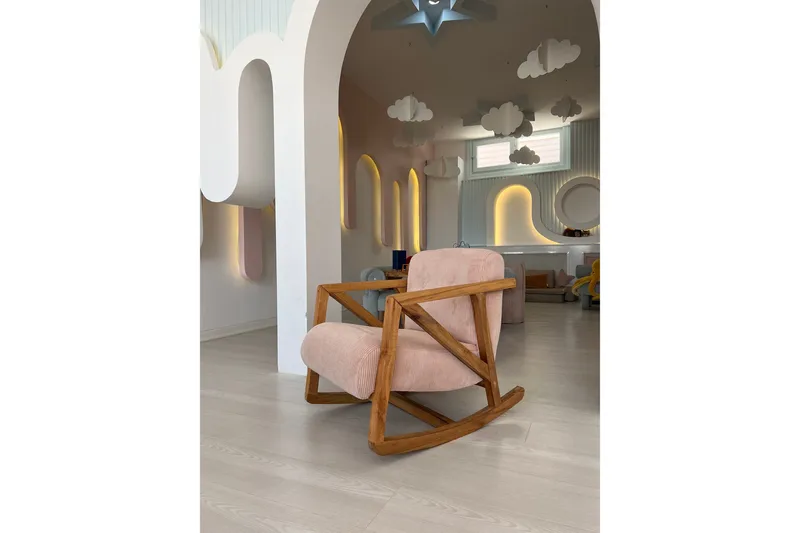 Nojatuoli Mamuni - Vaaleanpunainen - Huonekalut - Tuoli & nojatuoli - Nojatuoli & lepotuoli