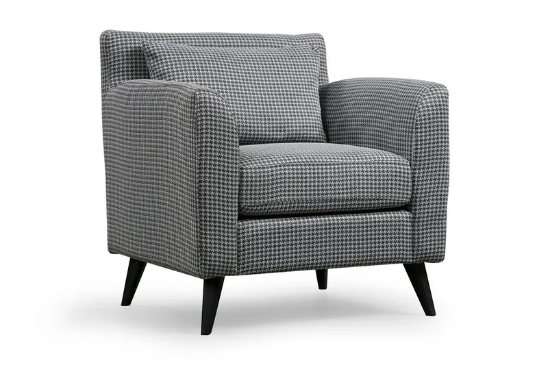 Nojatuoli Maner - Kuvioitu/Musta - Huonekalut - Tuoli & nojatuoli - Nojatuoli & lepotuoli